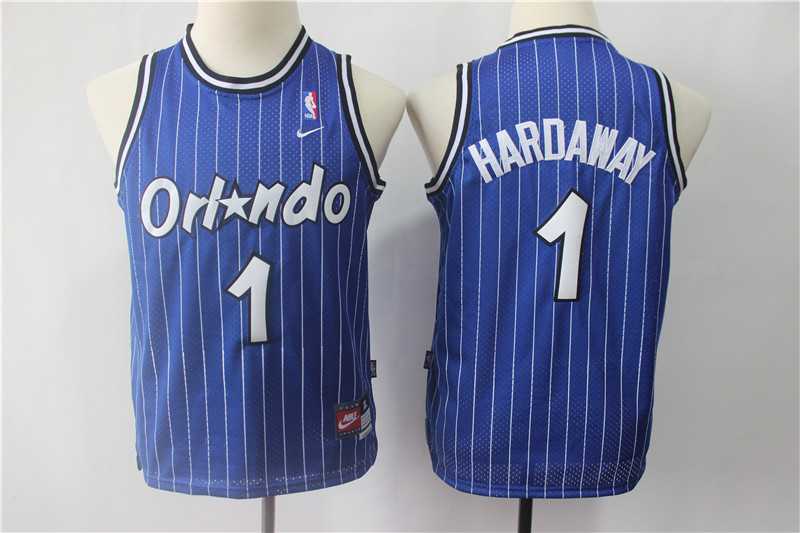 Magic 1 Penny Hardaway Blue Youth Nike Throwback Jersey,We sell and wholesale Magic 1 Penny Hardaway Blue Youth Nike Throwback Jersey on line form chian!